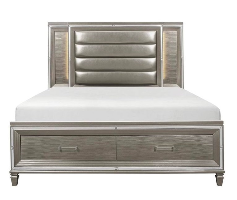 Tamsin 5pc Bedroom Collection-Silver-Gray - Image 13