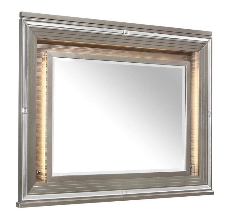 Tamsin 5pc Bedroom Collection-Silver-Gray - Image 4
