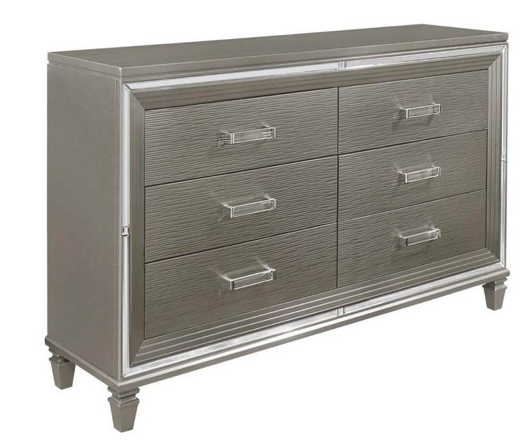 Tamsin 5pc Bedroom Collection-Silver-Gray - Image 9