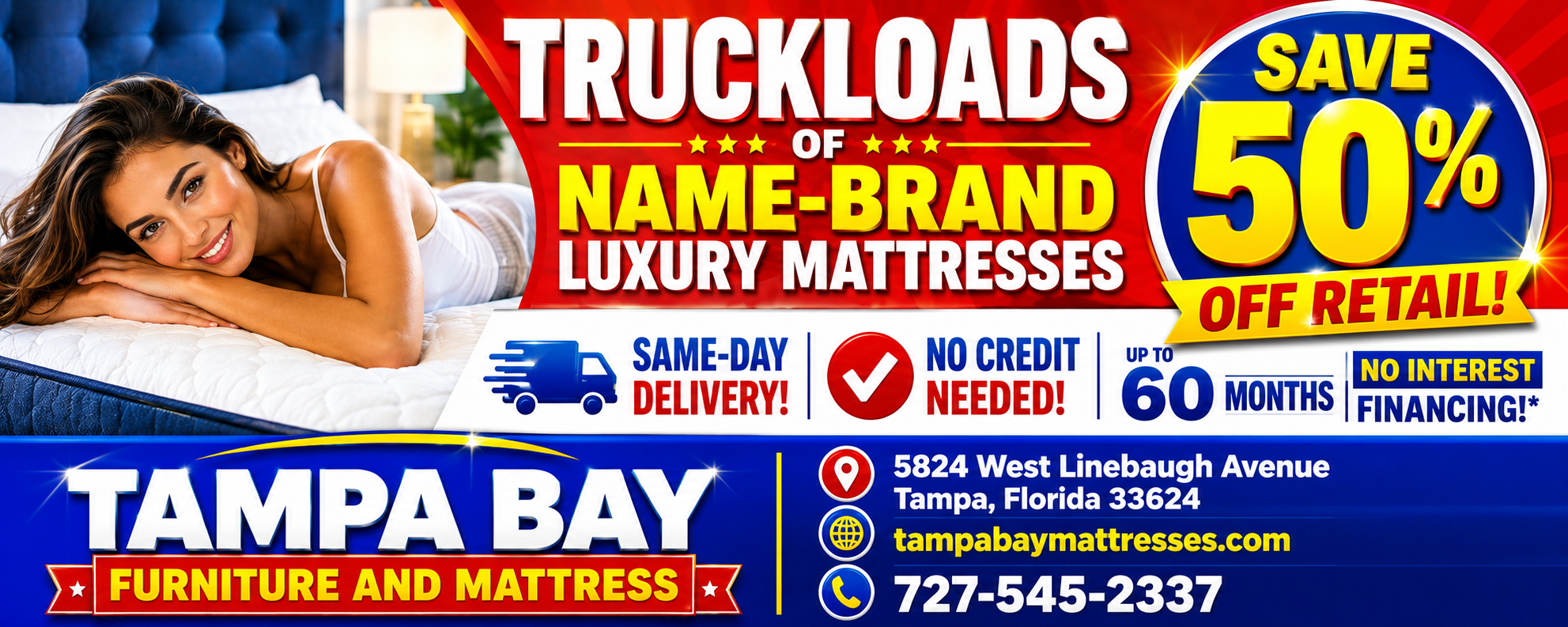 Truckloads of Name Brand Luxury Mattresses