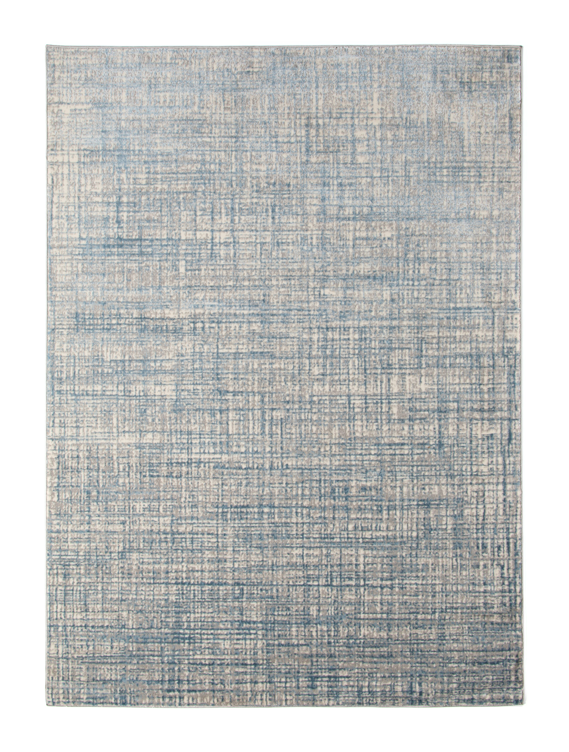 Grey/Blue Aqua Collection Rug Tampa Bay Mattresses