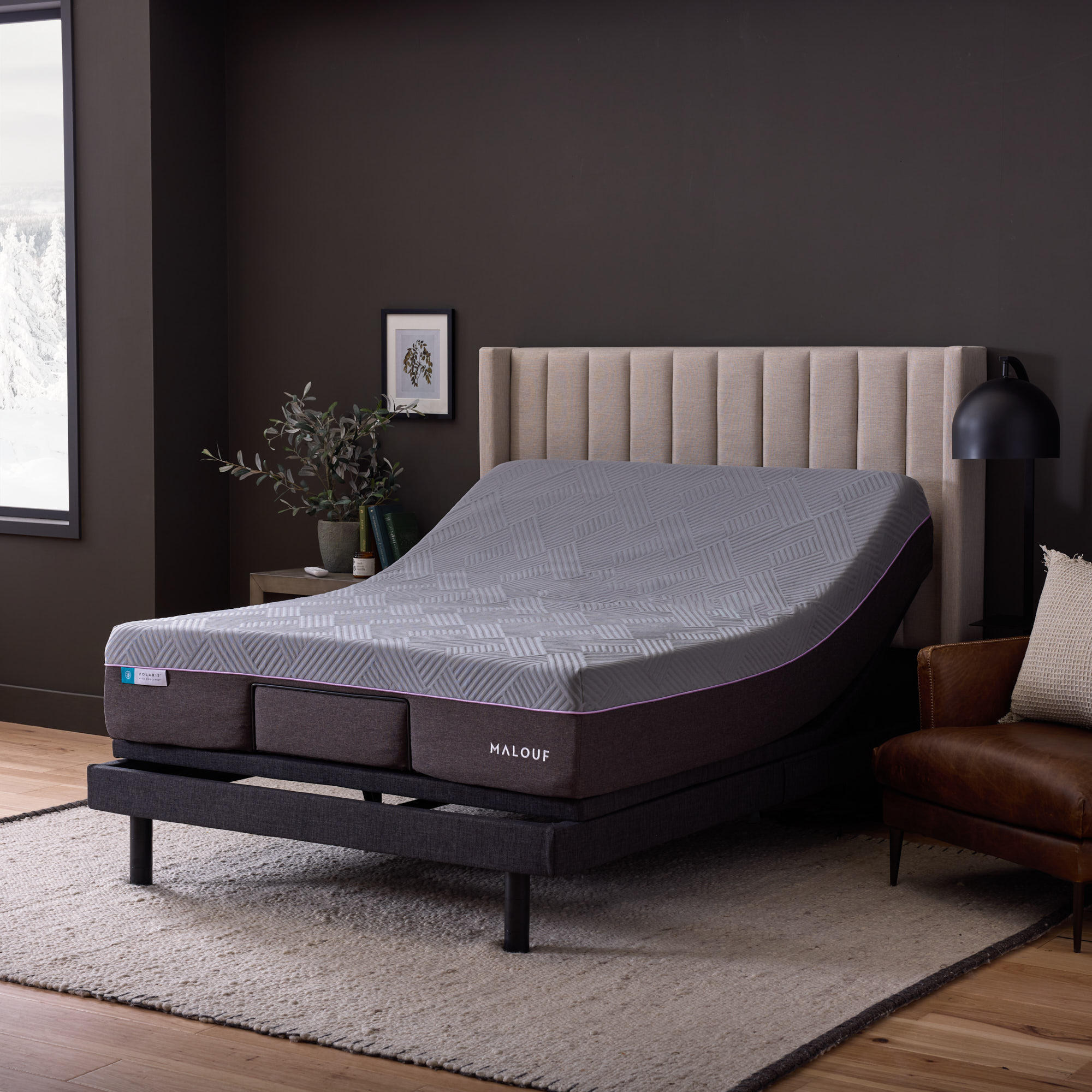 Malouf S755 Smart Split King Adjustable Bed Base